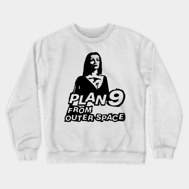 Plan 9 From Outer Space Vampira Crewneck Sweatshirt by MarbitMonster